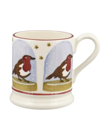 Emma Bridgewater - Robin Snow Globe Half Pint Mug