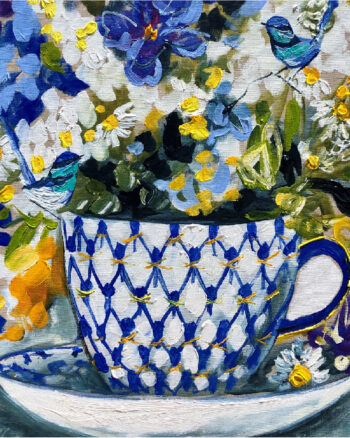 Amanda Brooks - Tea For Two Coaster