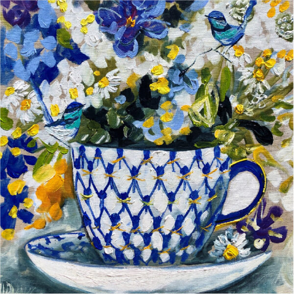 Amanda Brooks - Tea For Two Coaster