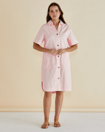 Betty Basics - Pink Dawson Denim Dress