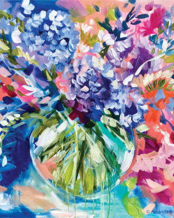 Amanda Brooks – Freesia & Hydrangea Coaster
