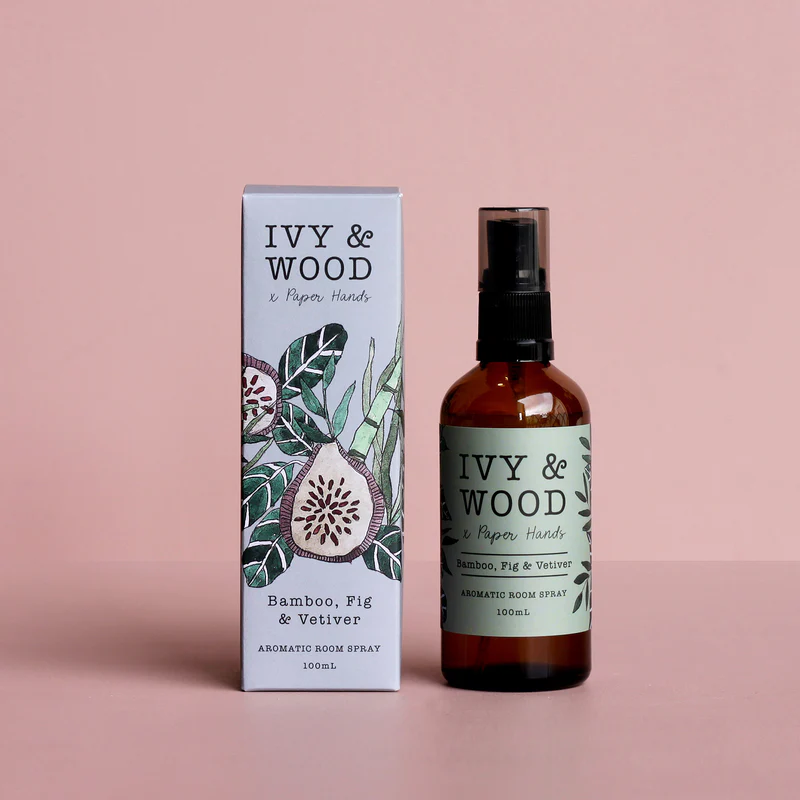 Ivy & Wood - Botanical Bamboo Fig & Vetiver Room Spray