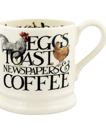 Emma Bridgewater - Rise & Shine Eggs & Toast Half Pint Mug