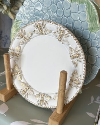 White Wash Bees Trinket Dish