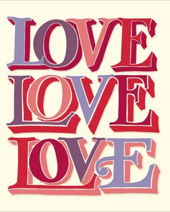 Emma Bridgewater - LOVE LOVE LOVE Greeting Card