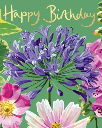 Sarah Kelleher - Happy Birthday Summer Florals Card