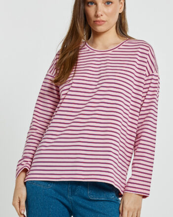 Betty Basics - Pink Stripe Vienna Tee