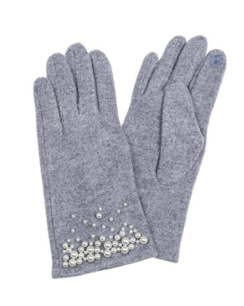 Grey Multi Pearls Glove