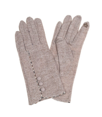 Latte Three Button Glove